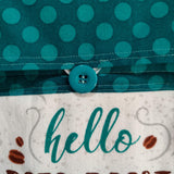 Hello Dark Roast Towel