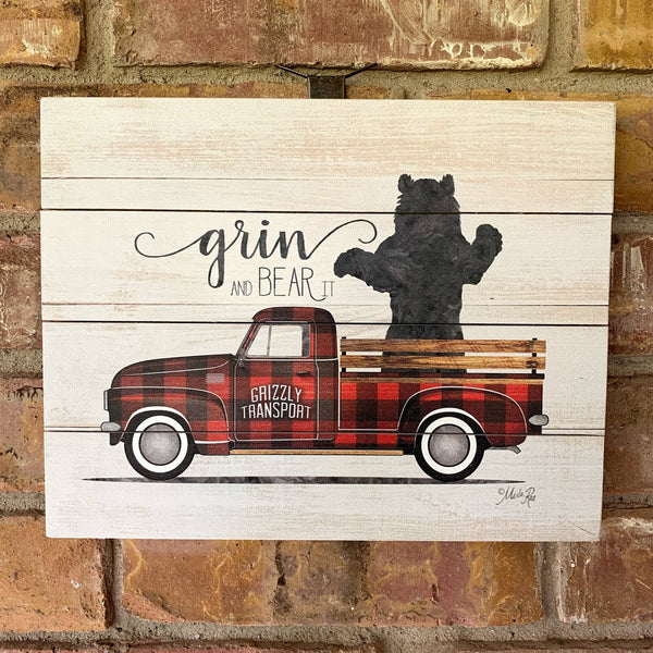 Medium Pallet Sign Decor - Grizzly Transport