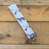 Handmade Wristlet Keychain - Fox Archer