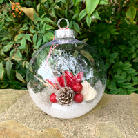 Snow Globe Woodland Ornament