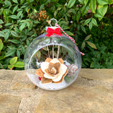 Snow Globe Woodland Ornament