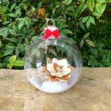 Snow Globe Woodland Ornament