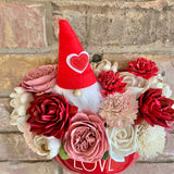 Rae Dunn Love Wall Heart Planter with Gnome