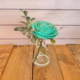 Single Wood Flower Vase - Multiple Options Available