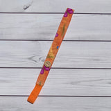 Handmade Buttoned Headbands - Orange Butterflies